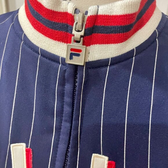 Y2K FILA TRACK SUIT BLUE WHITE RED KIDS SIZE 6 - Picture 11 of 16